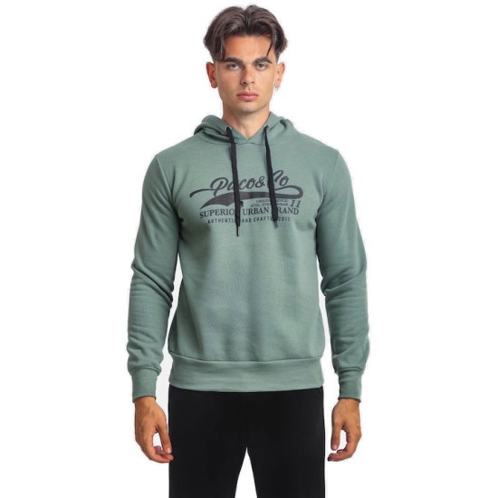 Ανδρικό φούτερ με κουκούλα PACO&CO MINT 2381071