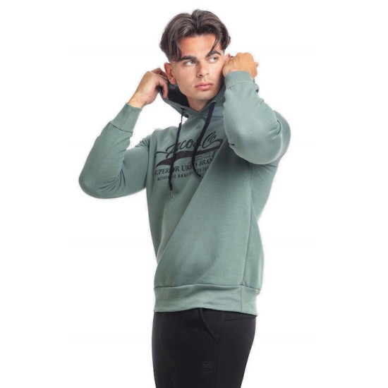 Ανδρικό φούτερ με κουκούλα PACO&CO MINT 2381071