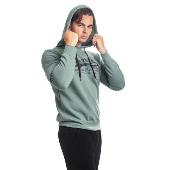 Ανδρικό φούτερ με κουκούλα PACO&CO MINT 2381071