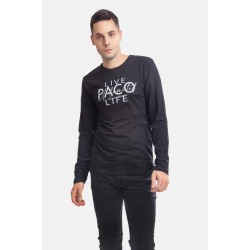 PACO&CO 2381027 BLACK Μπλούζα με μακρύ μανίκι 