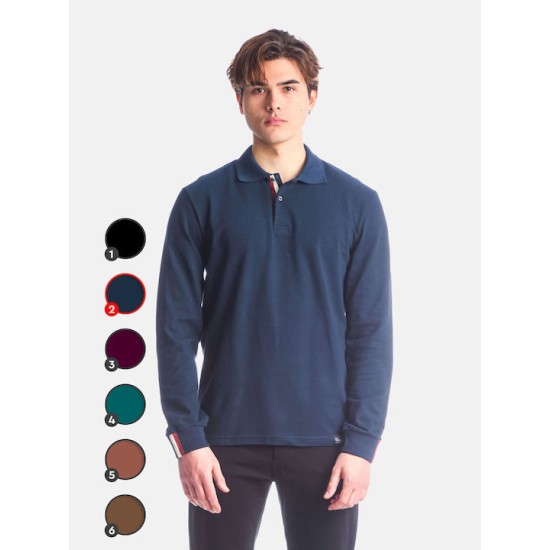 PACO&CO 2381836 NAVY Polo Μακρύ μανίκι 