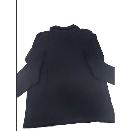 PACO&CO 2381836 BLACK Polo Μακρύ μανίκι 