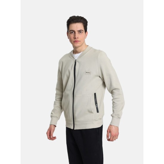 Ανδρική Ζακέτα πικέ PACO&CO 2431102 BEIGE