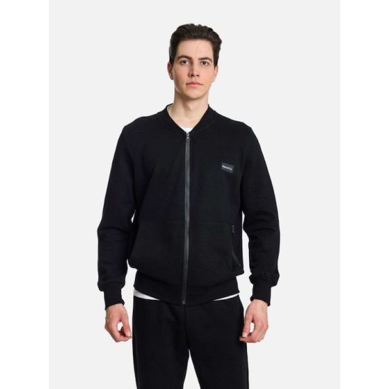 Ανδρική Ζακέτα πικέ PACO&CO 2431102 BLACK