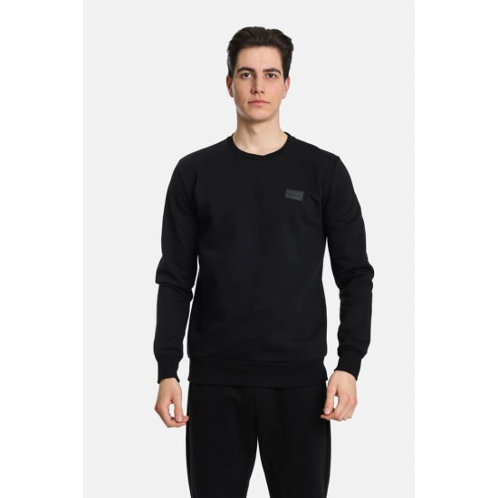 PACO&CO 2481050 BLACK Φούτερ με διακριτικό logo