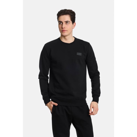 PACO&CO 2481050 BLACK Φούτερ με διακριτικό logo