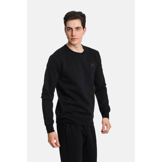 PACO&CO 2481050 BLACK Φούτερ με διακριτικό logo