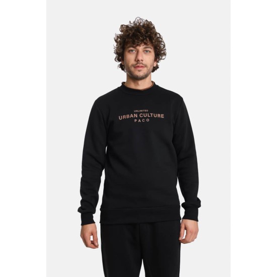 PACO&CO 2481054 BLACK Φούτερ με τύπωμα 