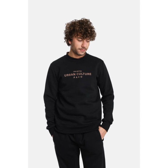 PACO&CO 2481054 BLACK Φούτερ με τύπωμα 