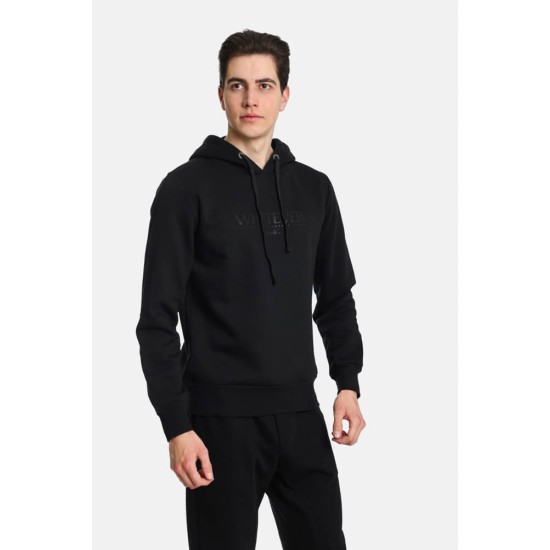 Ανδρικό φούτερ με κουκούλα PACO&CO 2481072 BLACK