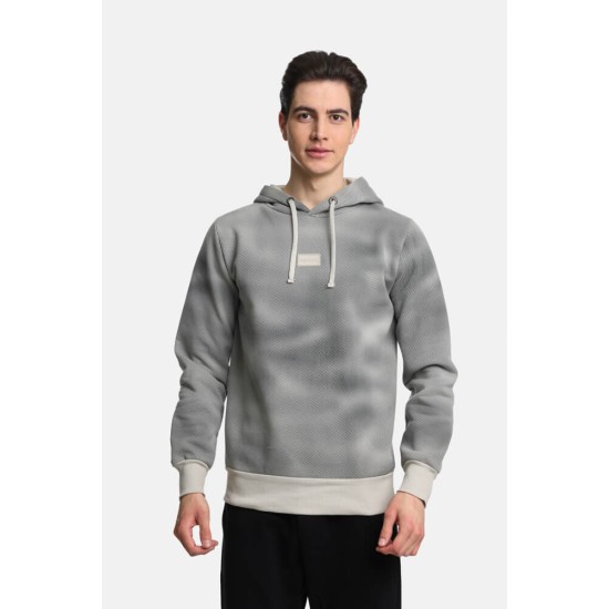 Ανδρικό φούτερ με κουκούλα PACO&CO 2481077 BEIGE