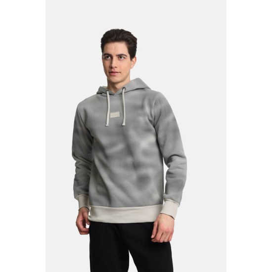 Ανδρικό φούτερ με κουκούλα PACO&CO 2481077 BEIGE