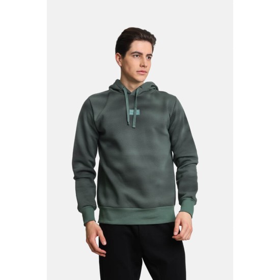 Ανδρικό φούτερ με κουκούλα PACO&CO 2481077 GREEN