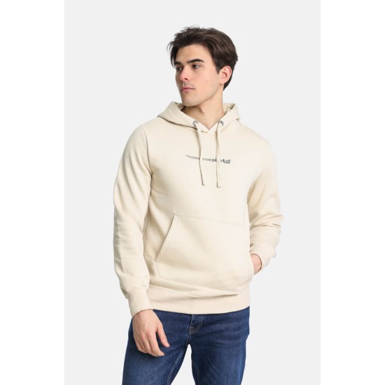 Ανδρικό φούτερ με κουκούλα PACO&CO 2481081 BEIGE