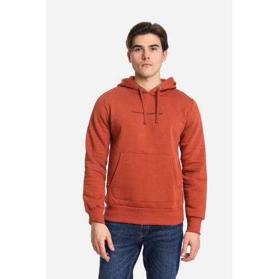 Ανδρικό φούτερ με κουκούλα PACO&CO 2481081 BRICK