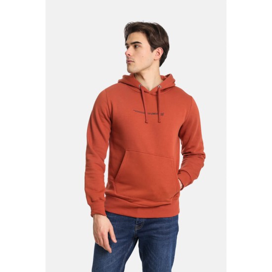 Ανδρικό φούτερ με κουκούλα PACO&CO 2481081 BRICK