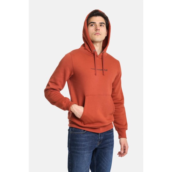 Ανδρικό φούτερ με κουκούλα PACO&CO 2481081 BRICK