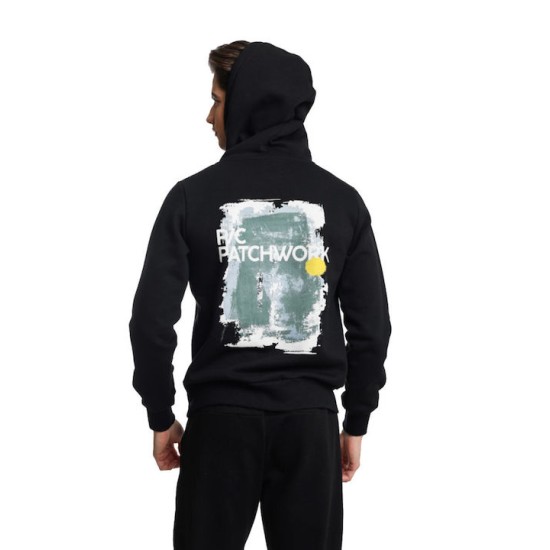 Ανδρικό φούτερ με κουκούλα PACO&CO 2481078 BLACK 