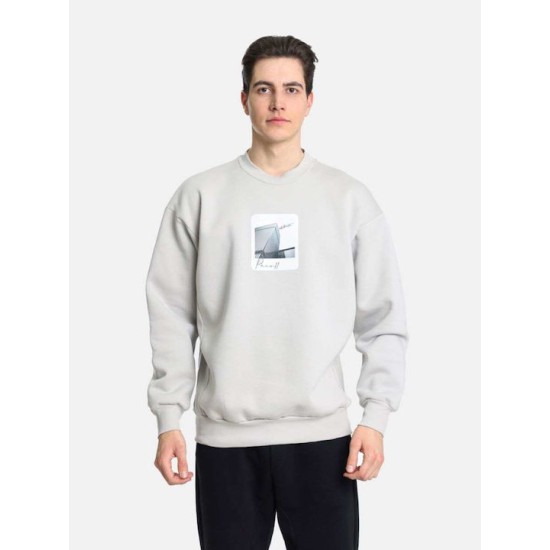 PACO&CO 2481060 GREY Φούτερ με πίσω τύπωμα