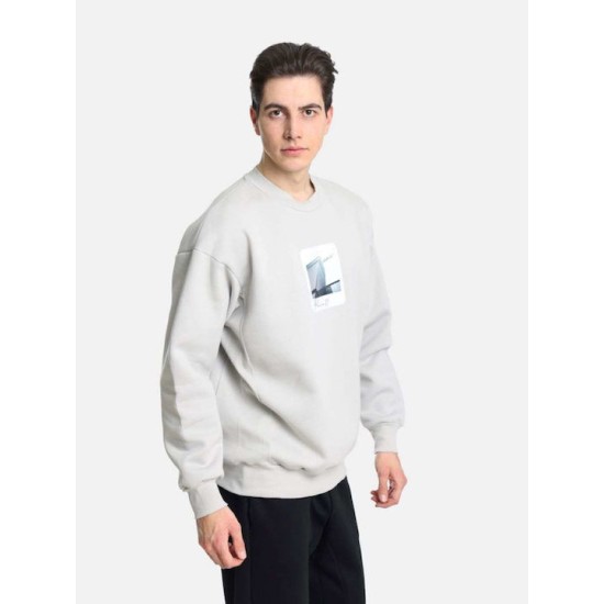 PACO&CO 2481060 GREY Φούτερ με πίσω τύπωμα