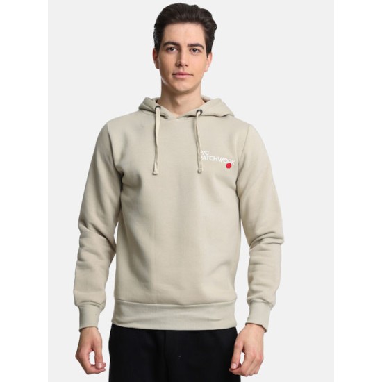 Ανδρικό φούτερ με κουκούλα PACO&CO 2481078 BEIGE