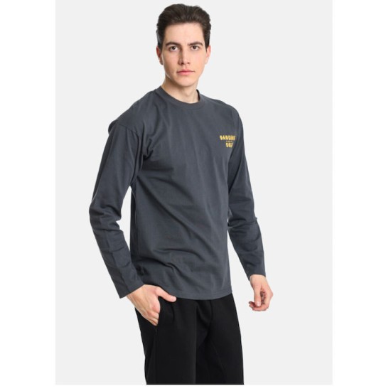 PACO&CO 2481008 GREY Μπλούζα με πίσω τύπωμα