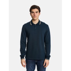 PACO&CO 2481090 NAVY Ανδρικό μακρυμάνικο Polo