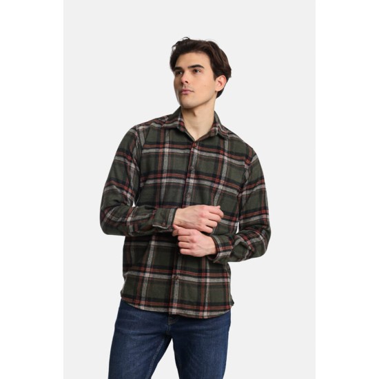 PACO&CO 2498502 Πουκάμισο καρό Overshirt GREEN