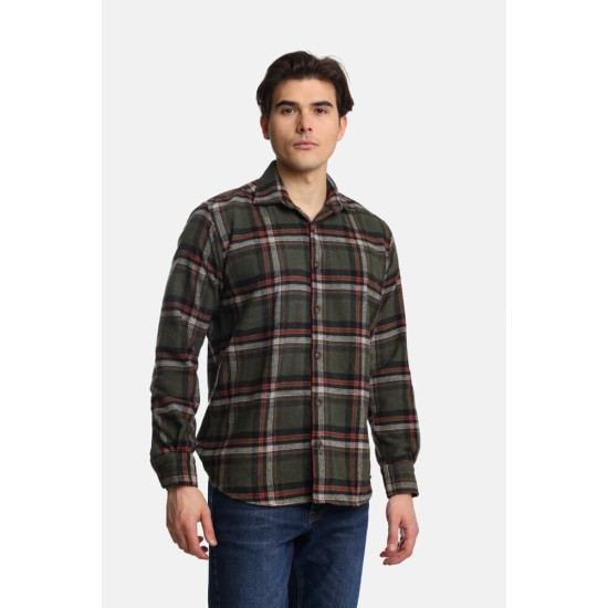 PACO&CO 2498502 Πουκάμισο καρό Overshirt GREEN