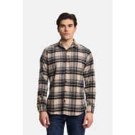 PACO&CO 2498502 Πουκάμισο καρό Overshirt BEIGE