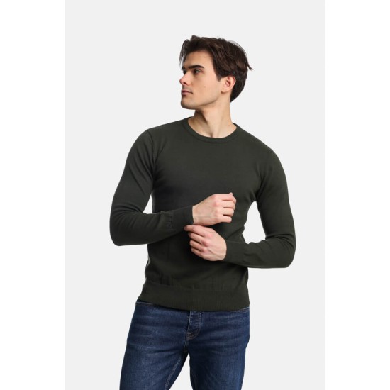 PACO&CO 2498001 KHAKI Ανδρικό Πουλόβερ 