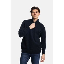 PACO&CO 2498009 NAVY Ανδρικό πουλόβερ με φερμουάρ 