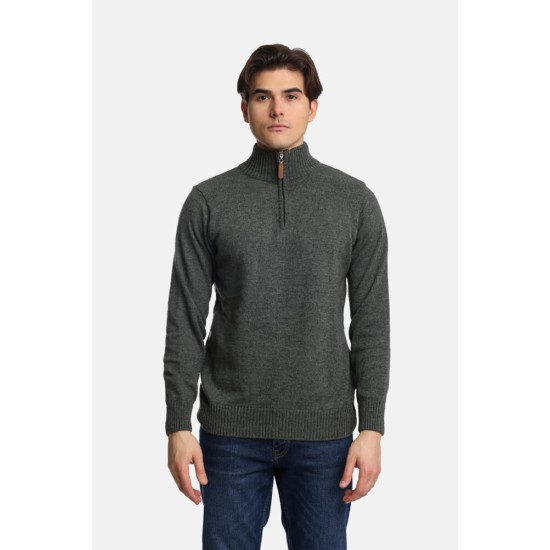 PACO&CO 2498009 ΚΗΑΚΙ Ανδρικό πουλόβερ με φερμουάρ 