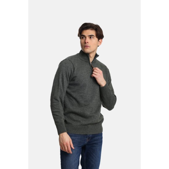 PACO&CO 2498009 ΚΗΑΚΙ Ανδρικό πουλόβερ με φερμουάρ 