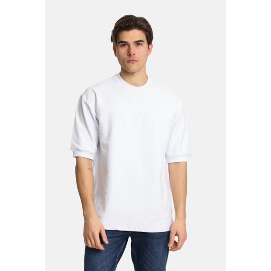Ανδρικό oversized κοντομάνικο PACO&CO 2481032 WHITE