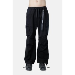 PACO&CO 2598305 BLACK Ανδρικό Cargo παντελόνι Baggy Fit