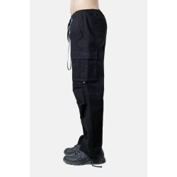 PACO&CO 2598305 BLACK Ανδρικό Cargo παντελόνι Baggy Fit