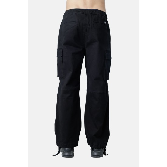 PACO&CO 2598305 BLACK Ανδρικό Cargo παντελόνι Baggy Fit