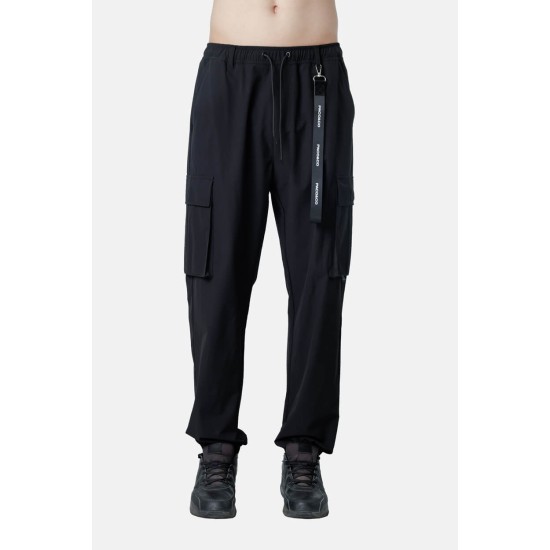 PACO&CO 2598309 BLACK Ελαστικό cargo παντελόνι 