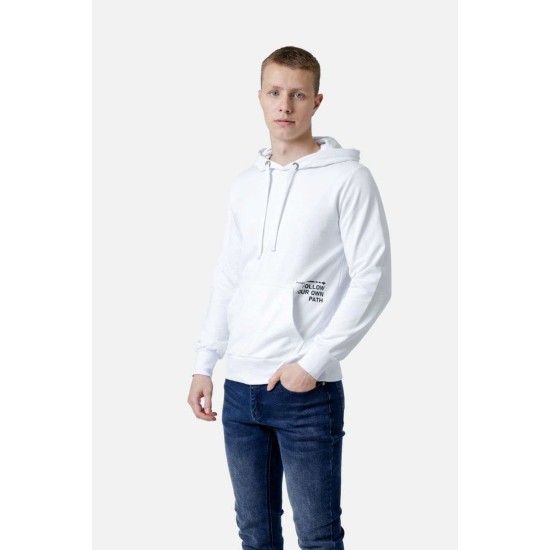 Ανδρικό φούτερ με κουκούλα PACO&CO 2581082-1 WHITE