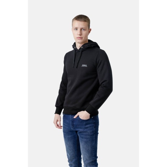 Ανδρικό φούτερ με κουκούλα PACO&CO 2581070 BLACK