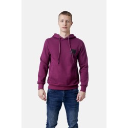 Ανδρικό φούτερ με κουκούλα PACO&CO 2581071 PURPLE