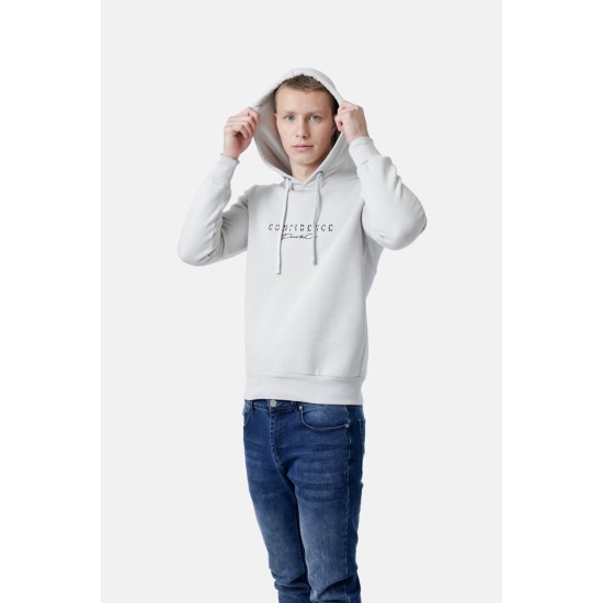 Ανδρικό φούτερ με κουκούλα PACO&CO 2581073 GREY