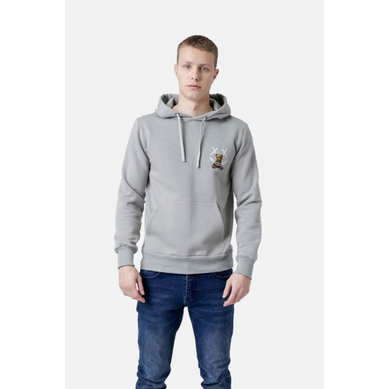 Ανδρικό φούτερ με κουκούλα PACO&CO 2581082 GREY