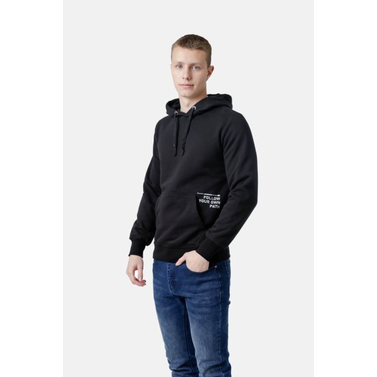 Ανδρικό φούτερ με κουκούλα PACO&CO 2581082-1 BLACK