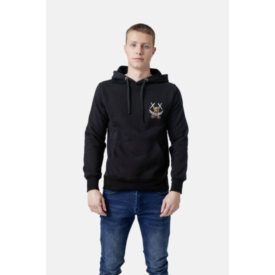 Ανδρικό φούτερ με κουκούλα PACO&CO 2581082 BLACK