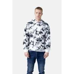 Ανδρικό OVERSIZED φούτερ με κουκούλα PACO&CO 2581088 WHITE