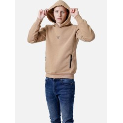 Ανδρικό φούτερ με κουκούλα PACO&CO 2581083 CAMEL