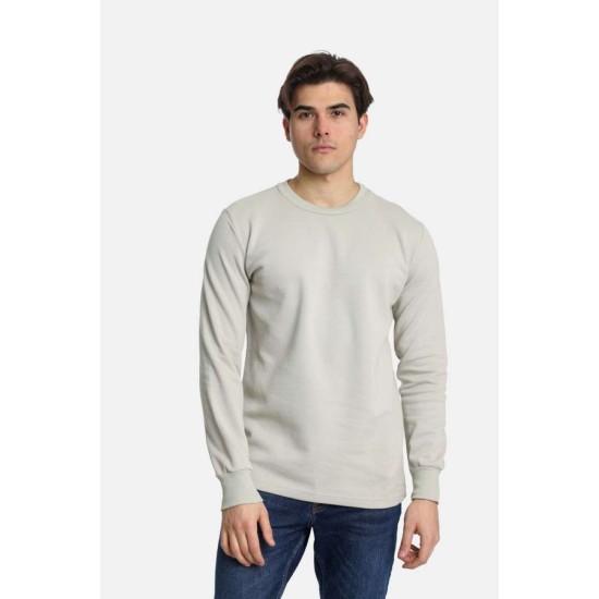 PACO&CO 2481089 BEIGE Μπλούζα πικέ με λαιμόκοψη