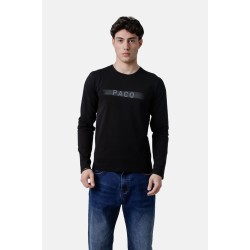 PACO&CO 2581029 BLACK Μπλούζα με μακρύ μανίκι